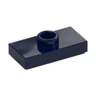 PLATE 1X2, W/ 1 KNOB