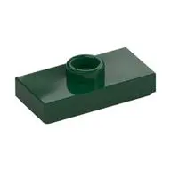 PLATE 1X2, W/ 1 KNOB