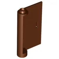 Reddish Brown Door 1 x 3 x 4 Right - Open Between Top and Bottom Hinge