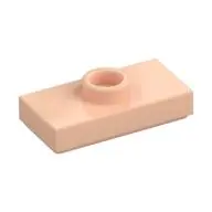 PLATE 1X2, W/ 1 KNOB