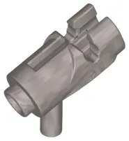 Flat Silver Minifigure, Weapon Gun, Mini Blaster / Shooter