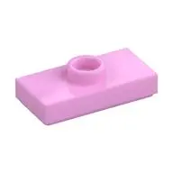 PLATE 1X2, W/ 1 KNOB