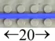 Blue Hose, Rigid 3mm D. 20L / 16.0cm