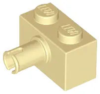 Tan Brick, Modified 1 x 2 with Pin