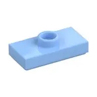 PLATE 1X2, W/ 1 KNOB