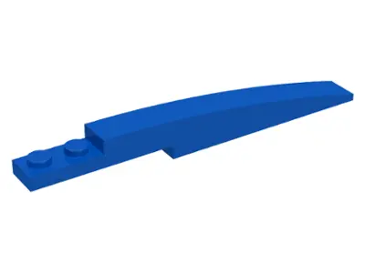 Blue Slope, Curved 10 x 1