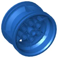 Blue Wheel 43.2mm D. x 26mm Technic Racing Small, 6 Pin Holes