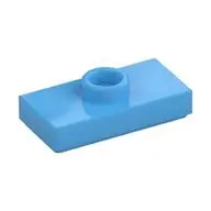 PLATE 1X2, W/ 1 KNOB