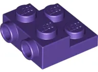 Dark Purple Plate, Modified 2 x 2 x 2/3 with 2 Studs on Side