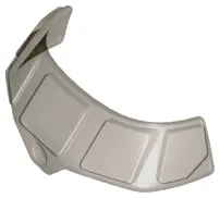 Trans-Brown Glass for Aircraft Fuselage Curved Forward 6 x 10 Top with 5 Window Panes