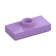 PLATE 1X2, W/ 1 KNOB