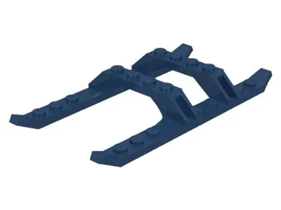 Dark Blue Helicopter Sled Rails 12 x 6