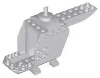 Light Bluish Gray Helicopter Body with Top Pin