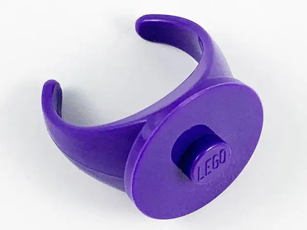 Dark Purple Ring with Stud - 16mm Inside Diameter