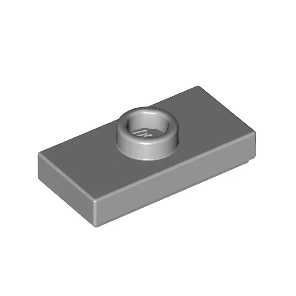 PLATE 1X2 W. 1 KNOB
