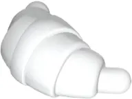 White Croissant with Rounded Ends