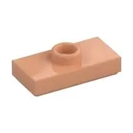 PLATE 1X2, W/ 1 KNOB