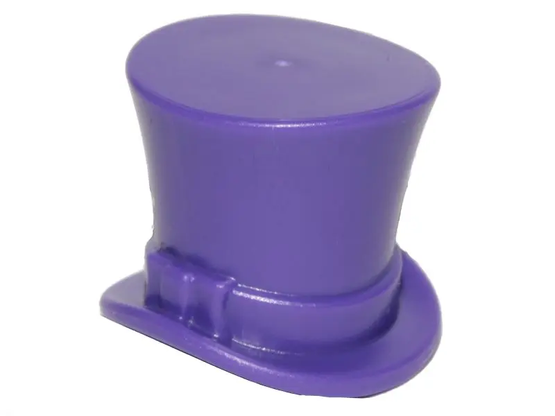 Dark Purple Minifigure, Headgear Hat, Top Hat with Ribbon