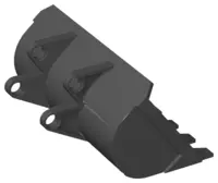 Black Technic Digger Bucket 8 x 10