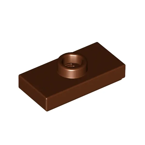 PLATE 1X2, W/ 1 KNOB