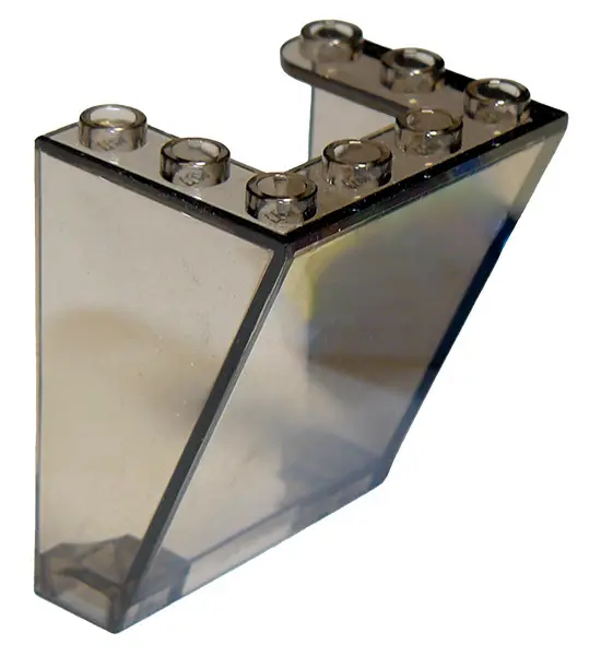 Trans-Brown Windscreen 3 x 4 x 4 Inverted, Rounded Top Corners, Cutout Bottom Corners