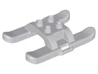 Light Bluish Gray Duplo Helicopter Skids Solid Rounded Ends