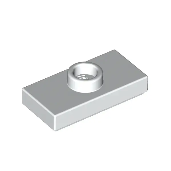PLATE 1X2, W/ 1 KNOB