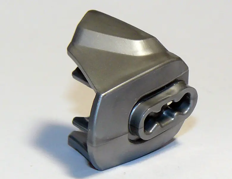 Flat Silver Hero Factory Armor with Ball Joint Socket - Size 3