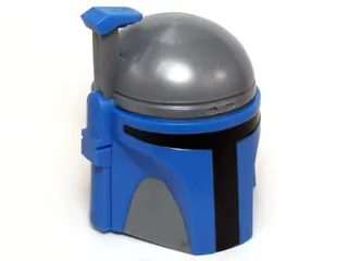 Flat Silver Large Figure Head Modified SW Mandalorian Helmet with Jango Pattern