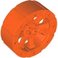 Reddish Orange Wheel Wagon Viking with 12 Holes (55mm D.)