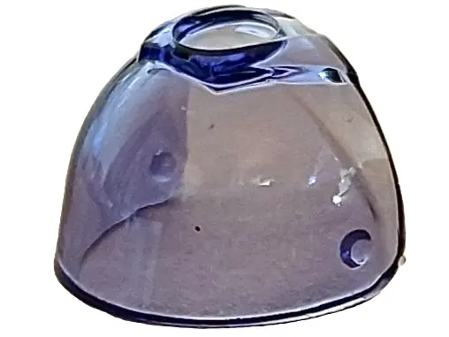 Trans-Purple Minifigure, Visor Large with Trapezoid Area on Top