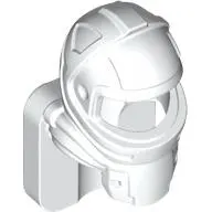 White Mini Doll, Headgear Helmet Space, Friends Astronaut with 4 Studs on Back