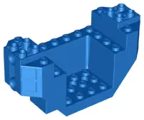 Blue Cockpit 4 x 10 x 4 with 3 Holes on Bottom and 2 Pin Holes on Sides
