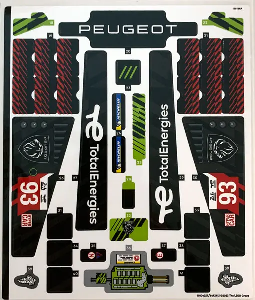 Sticker Sheet for Set 42156, Sheet 1 - (10104257/6443413)