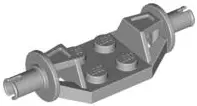 Light Bluish Gray Plate, Modified 2 x 2 with Wheels Holder Wide - Technic Pins
