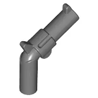 Dark Bluish Gray Minifigure, Weapon Gun, Pistol Revolver - Large Barrel and Solid Handle