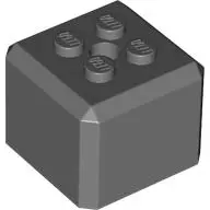 Dark Bluish Gray Brick, Modified Cube, 4 Studs on Top