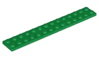 Green Plate 2 x 14