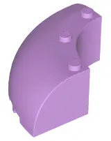 Medium Lavender Brick, Round Corner 6 x 6 x 2