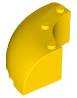 Yellow Brick, Round Corner 6 x 6 x 2