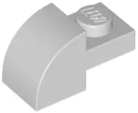Bluish Gray Slope, Curved 2 x 1 with Recessed Stud