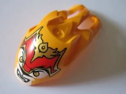 Bright Light Orange Flywheel Fairing Large Cat Streamlined Shape with Laval Pattern