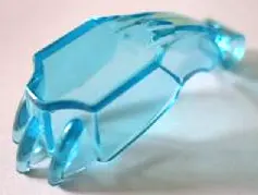 Trans-Light Blue Paw 2 x 6 x 2 1/2 with Claws and Pin Hole