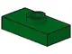 Green Plate, Modified 1 x 2 with 1 Stud, Jumper (Undetermined Type)