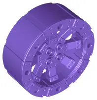 Dark Purple Wheel Wagon Viking with 12 Holes (55mm D.)