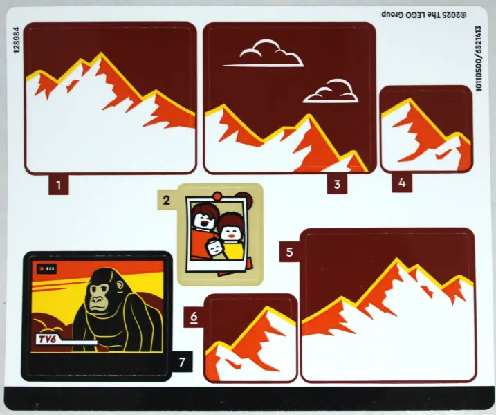 Sticker Sheet for Set 60454 - (10110500/6521413)