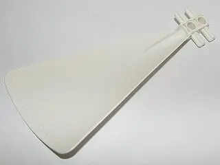 White Propeller 1 Blade 14L with Two Pin Holes and Four Axles