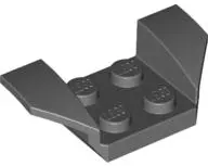 Dark Bluish Gray Vehicle, Mudguard 2 x 4 with Flared Wings