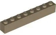 Dark Tan Brick 1 x 8