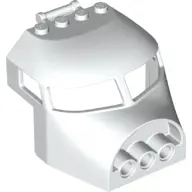 White Aircraft Fuselage Forward Top Curved 6 x 6 with Bar Handle and 3 Pin Holes